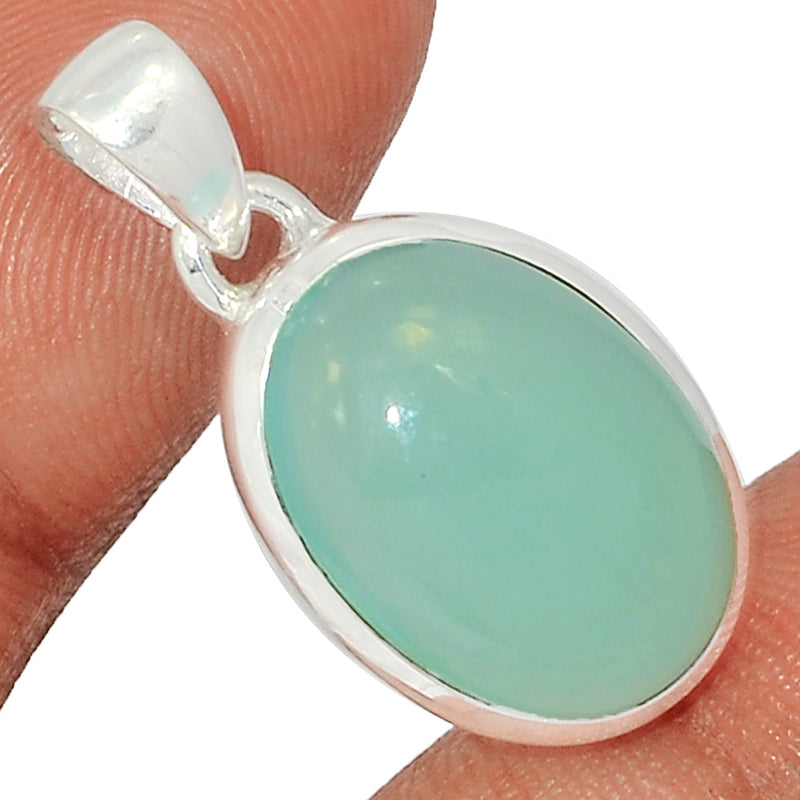 1.2" Aqua Chalcedony Pendants - AQCP876