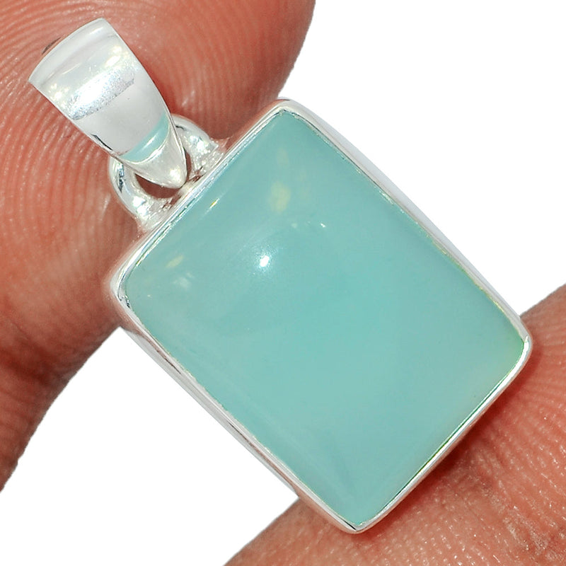 1.1" Aqua Chalcedony Pendants - AQCP881