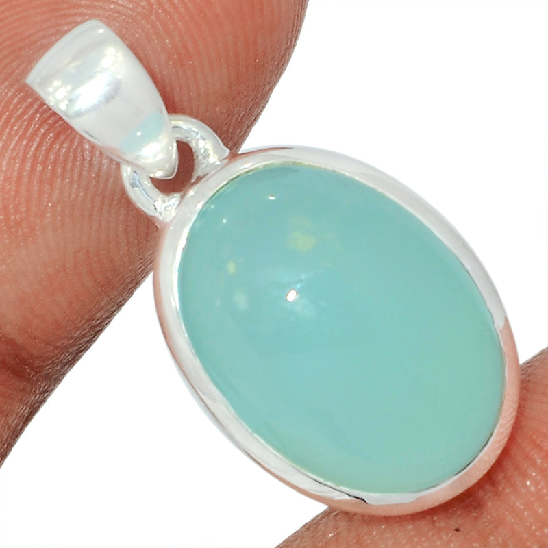 1.2" Aqua Chalcedony Pendants - AQCP883