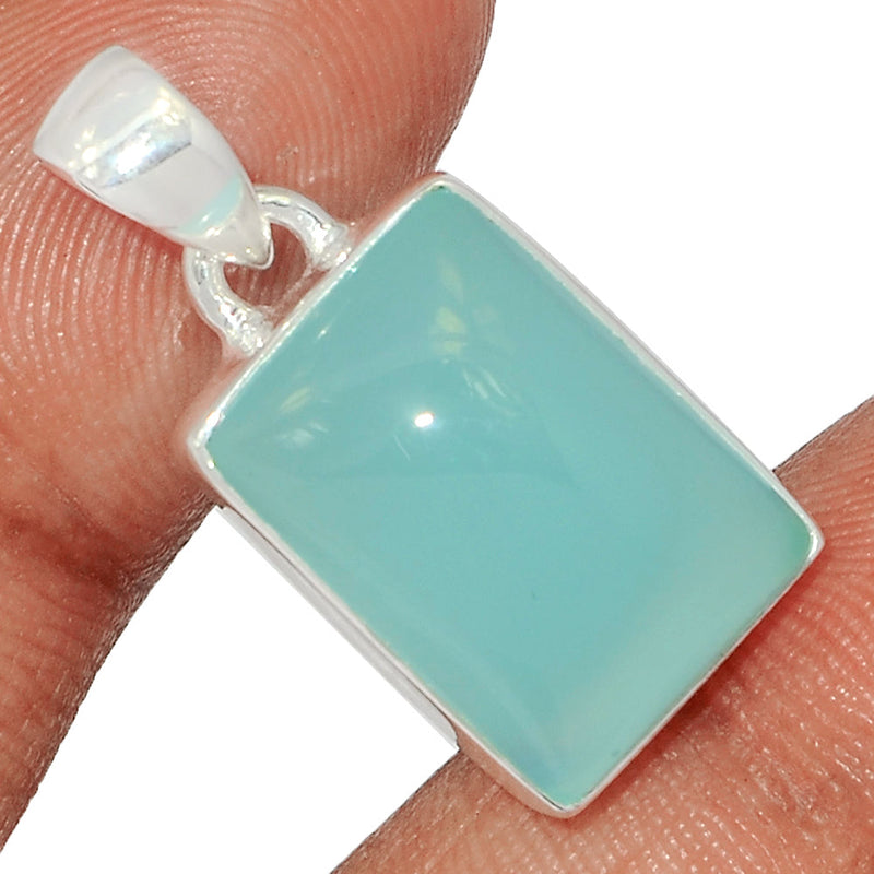 1.1" Aqua Chalcedony Pendants - AQCP885