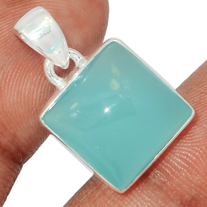 1" Aqua Chalcedony Pendants - AQCP887