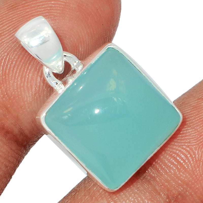 1" Aqua Chalcedony Pendants - AQCP890