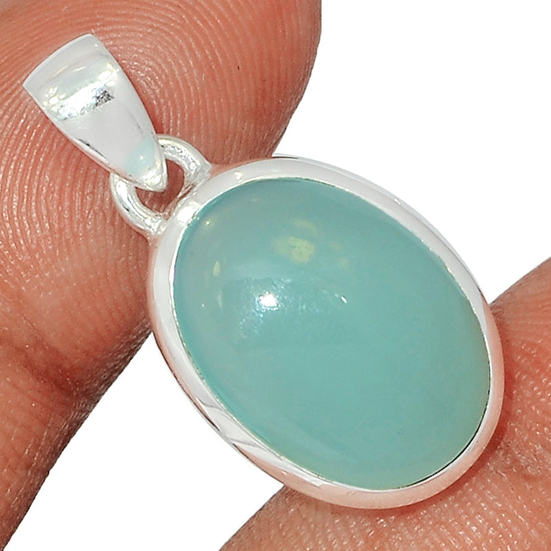 1.2" Aqua Chalcedony Pendants - AQCP904