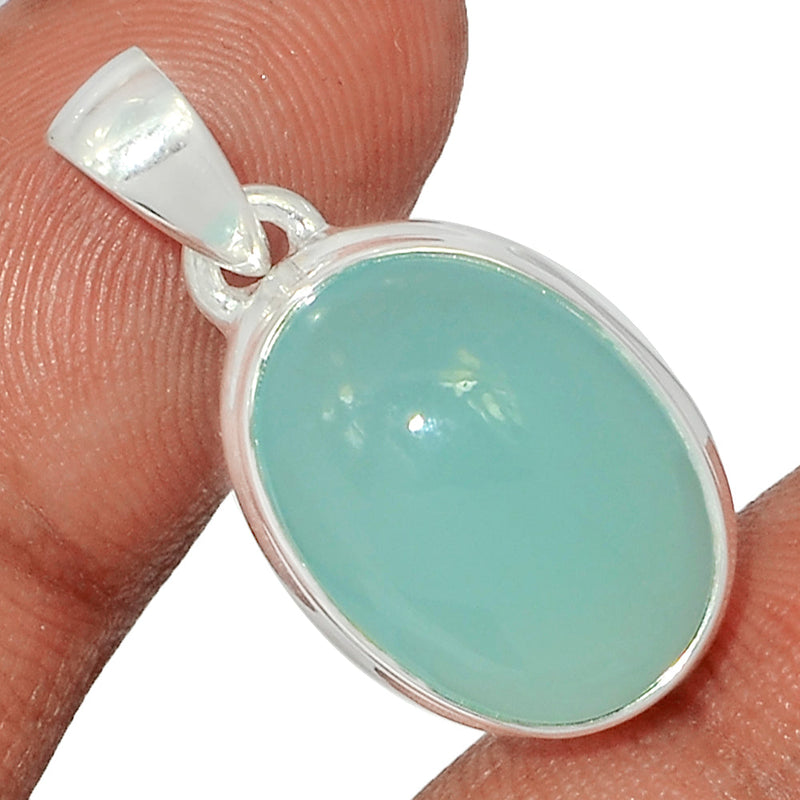 1.2" Aqua Chalcedony Pendants - AQCP921