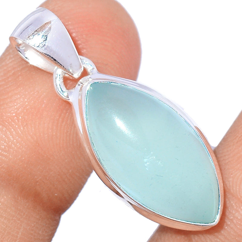 1.2" Aqua Chalcedony Pendants - AQCP923