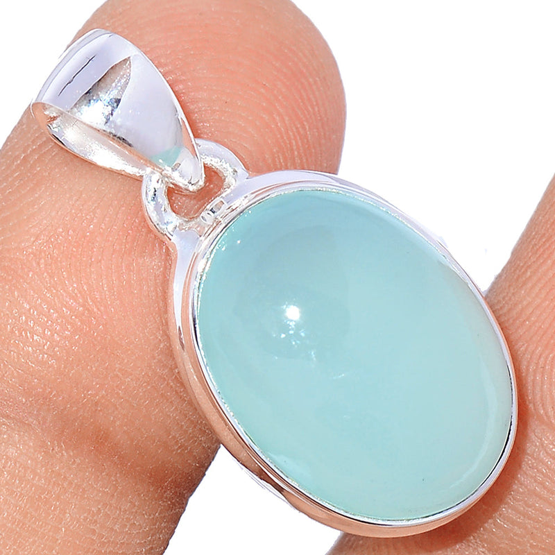 1.1" Aqua Chalcedony Pendants - AQCP953