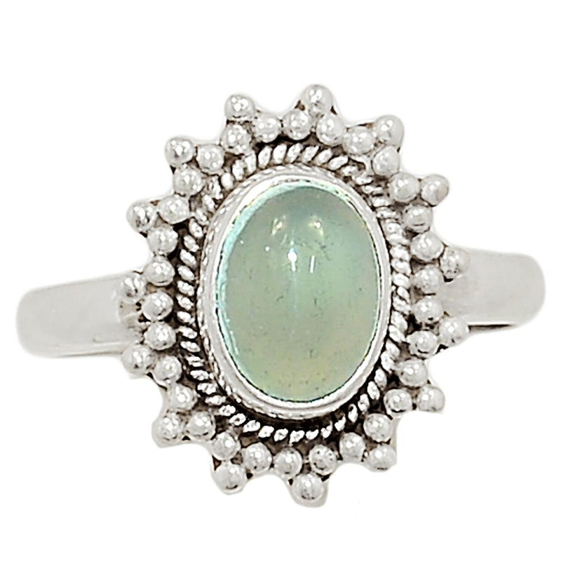 6*8MM : Fine Filigee - Aqua Chalcedony Ring - AQCR698
