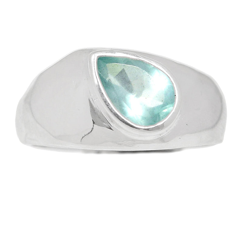 Solid - Aquamarine Faceted Ring - AQFR1921