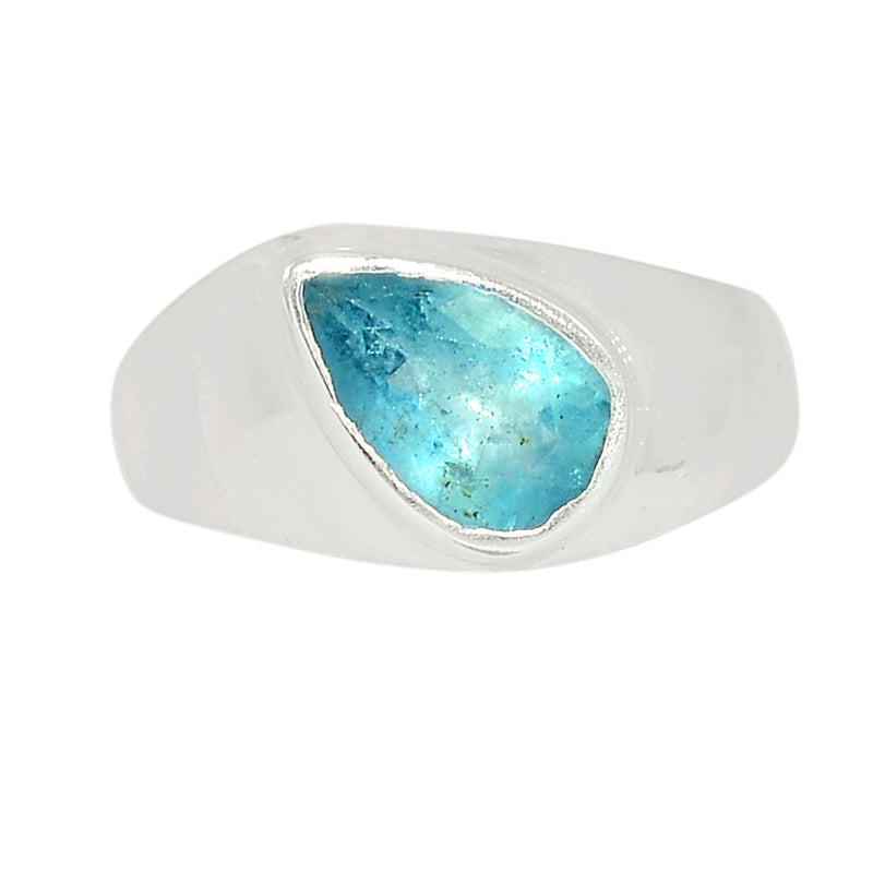 Solid - Aquamarine Faceted Ring - AQFR1933