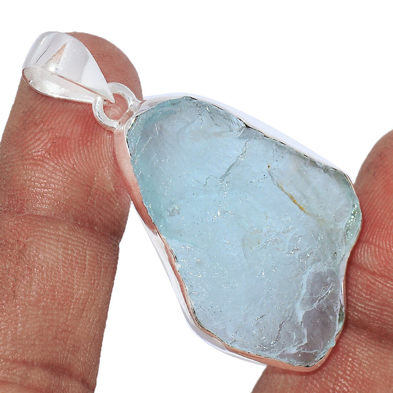 2" Aquamarine Rough Pendants - AQRP895