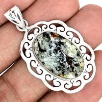 1.8" Fine Filigree – Astrophyllite Pendants - ASTP501