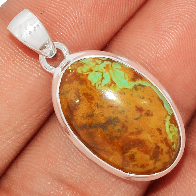 1.3" Number 8 Mine Turquoise Pendants - ATQP320