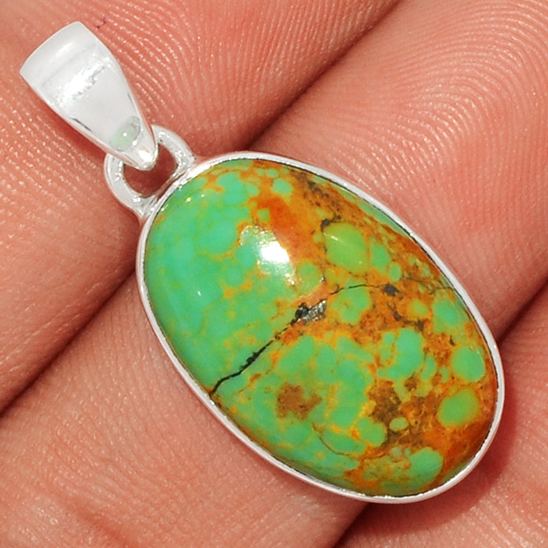 1.2" Number 8 Mine Turquoise Pendants - ATQP322