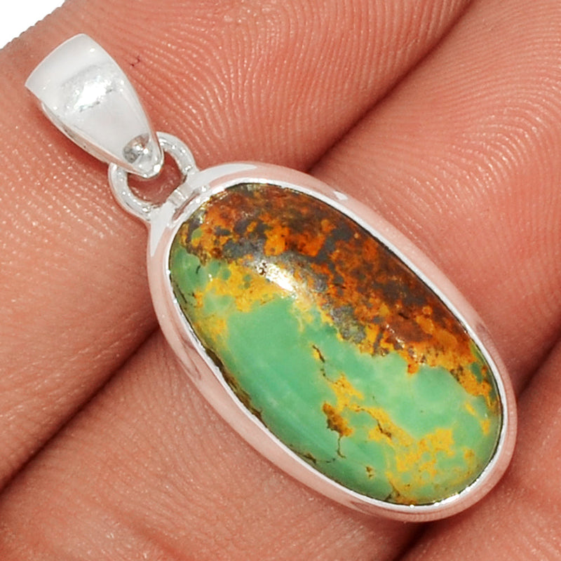 1.3" Number 8 Mine Turquoise Pendants - ATQP324