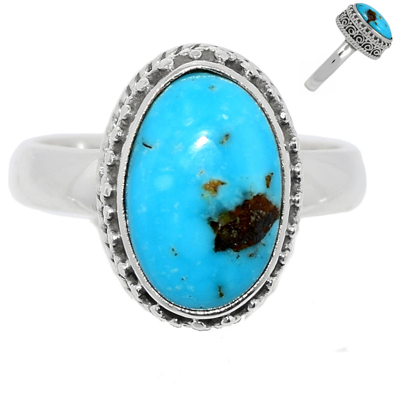 Fine Filigree - Number 8 Mine Turquoise Ring - ATQR300