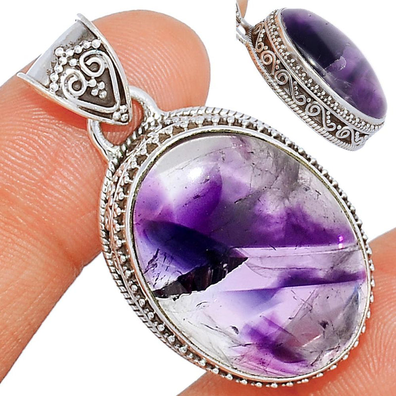 1.3" Fine Filigree - Atomic Amethyst Star Pendants - ATSP231