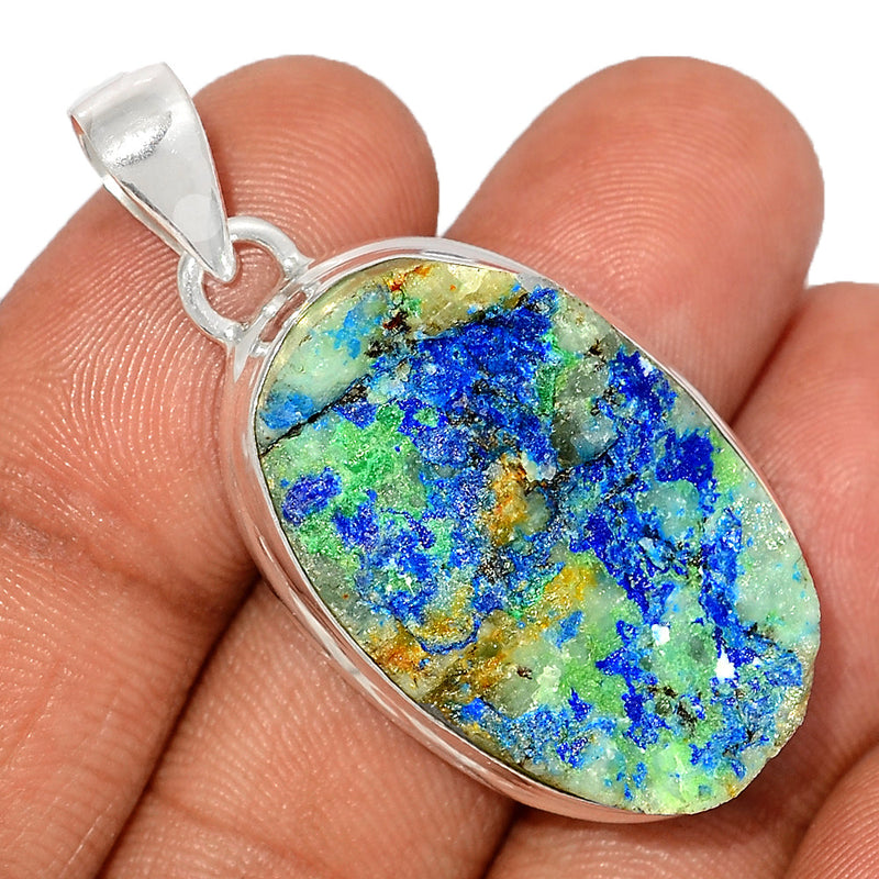 1.7" Azurite Druzy Pendants - AZDP426