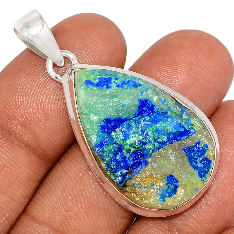 1.7" Azurite Druzy Pendants - AZDP445