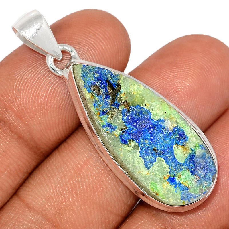 1.7" Azurite Druzy Pendants - AZDP455