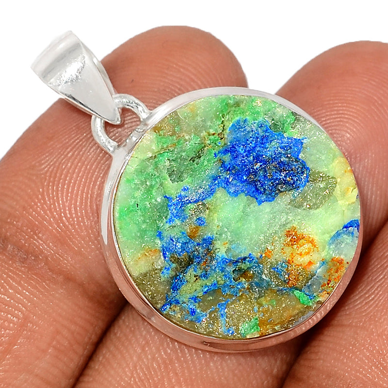 1.3" Azurite Druzy Pendants - AZDP456