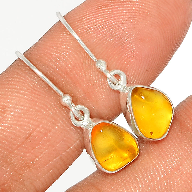 1.1" Baltic Amber Earrings - BAME164