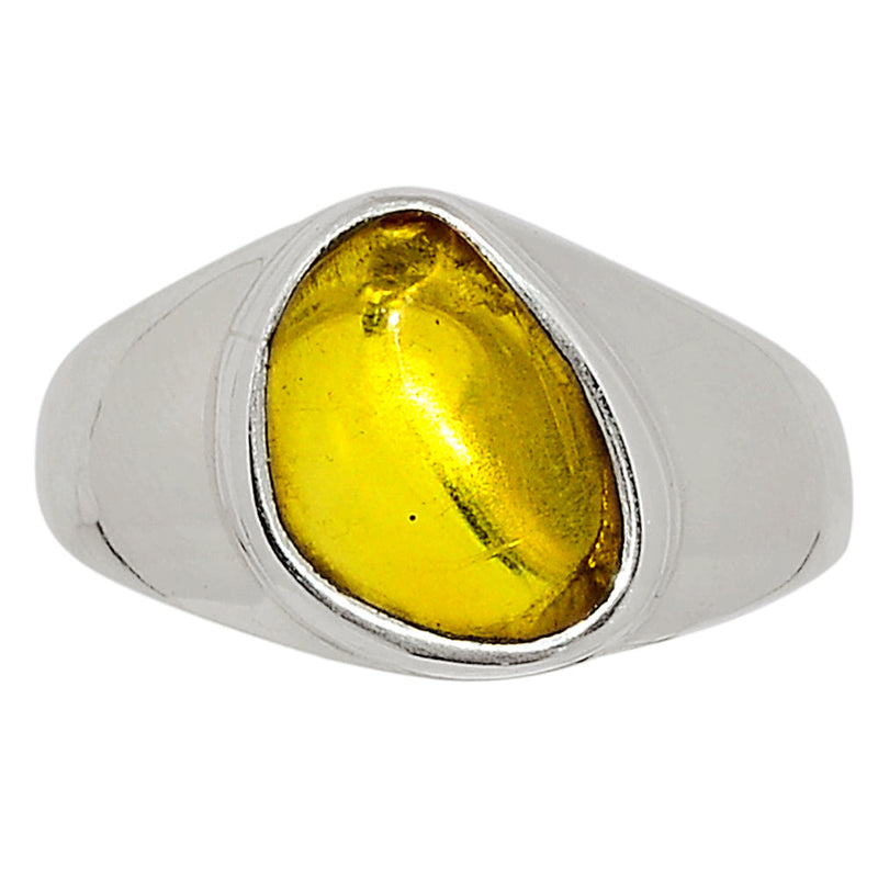 Solid - Baltic Amber Ring - BAMR817