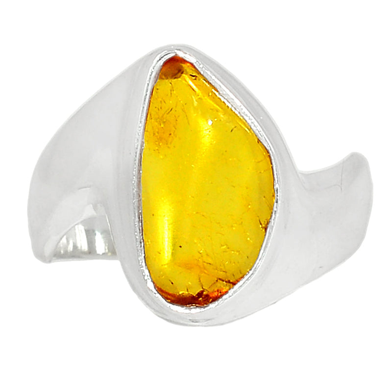 Solid - Baltic Amber Ring - BAMR827