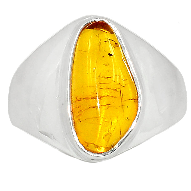 Solid - Baltic Amber Ring - BAMR828