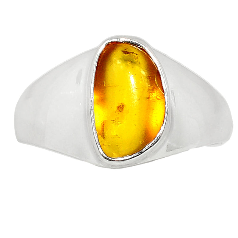 Solid - Baltic Amber Ring - BAMR830