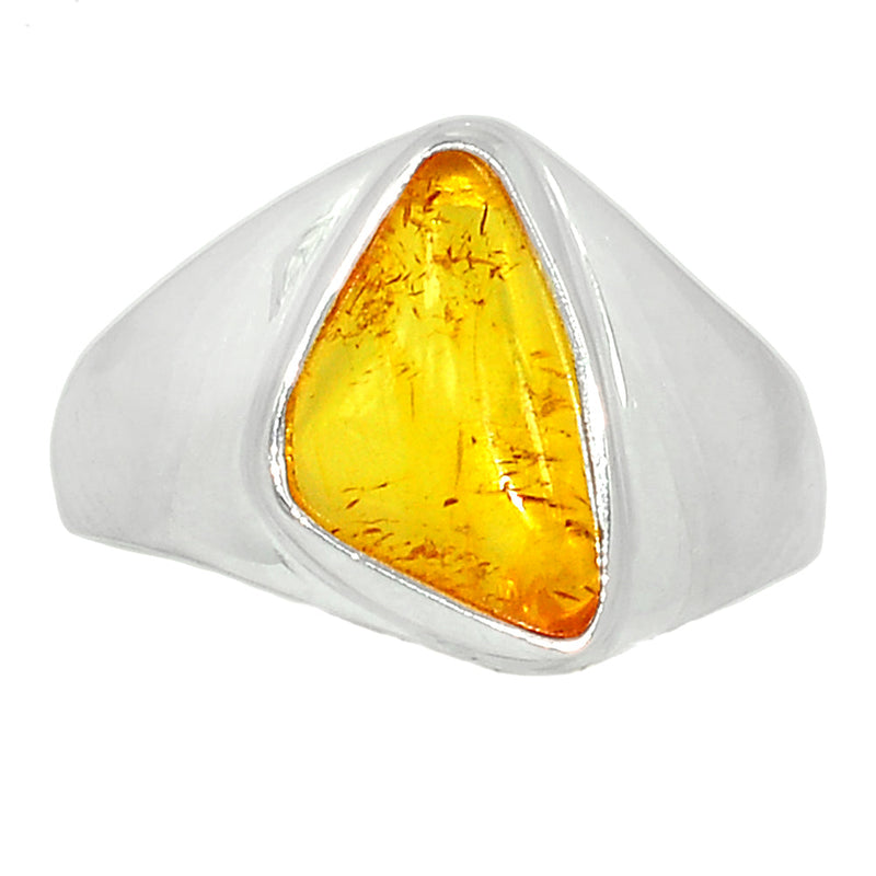 Solid - Baltic Amber Ring - BAMR836