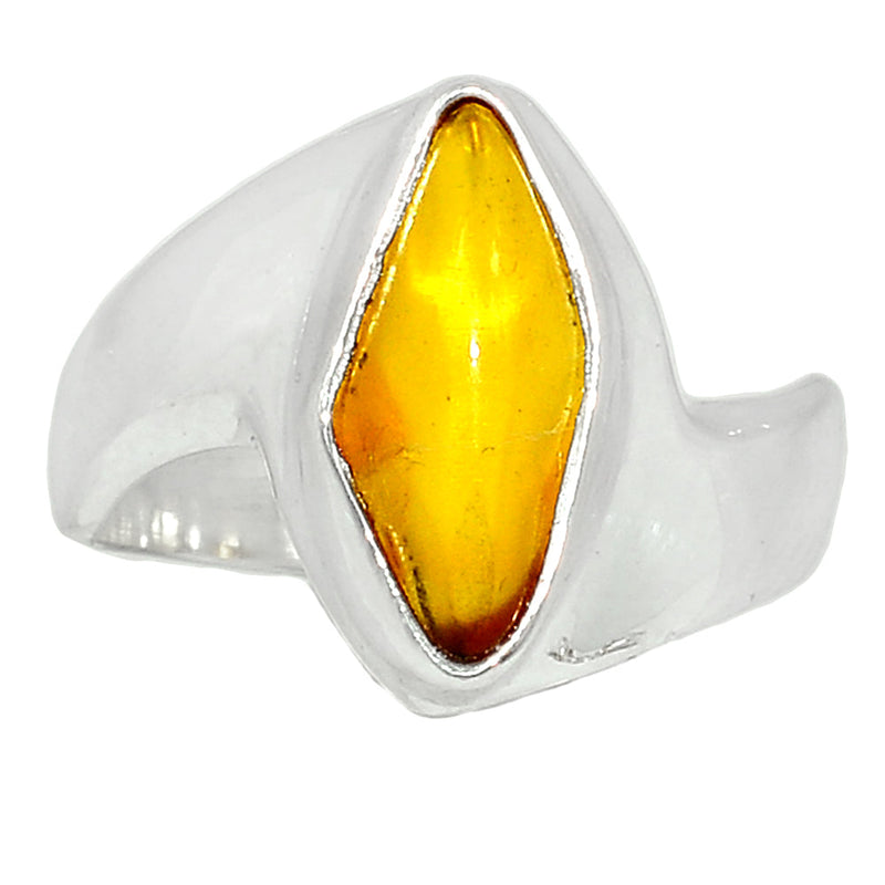 Solid - Baltic Amber Ring - BAMR838