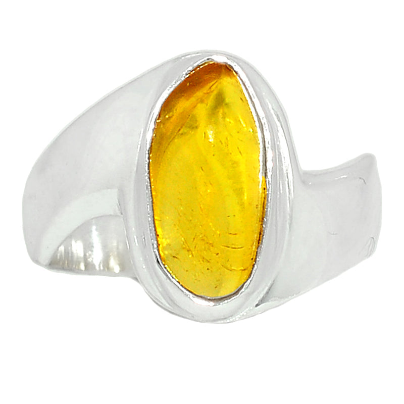 Solid - Baltic Amber Ring - BAMR840