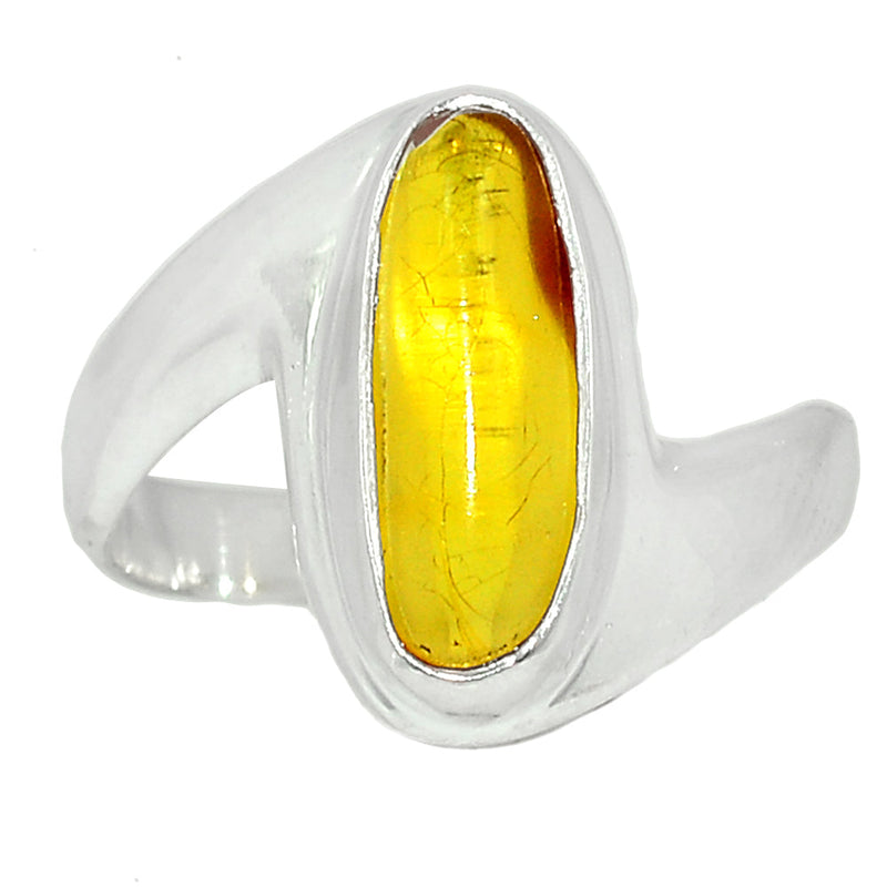 Solid - Baltic Amber Ring - BAMR846