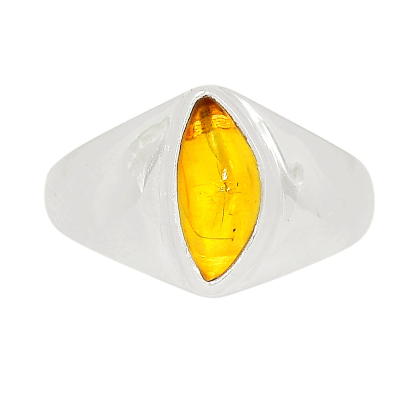 Solid - Baltic Amber Ring - BAMR913