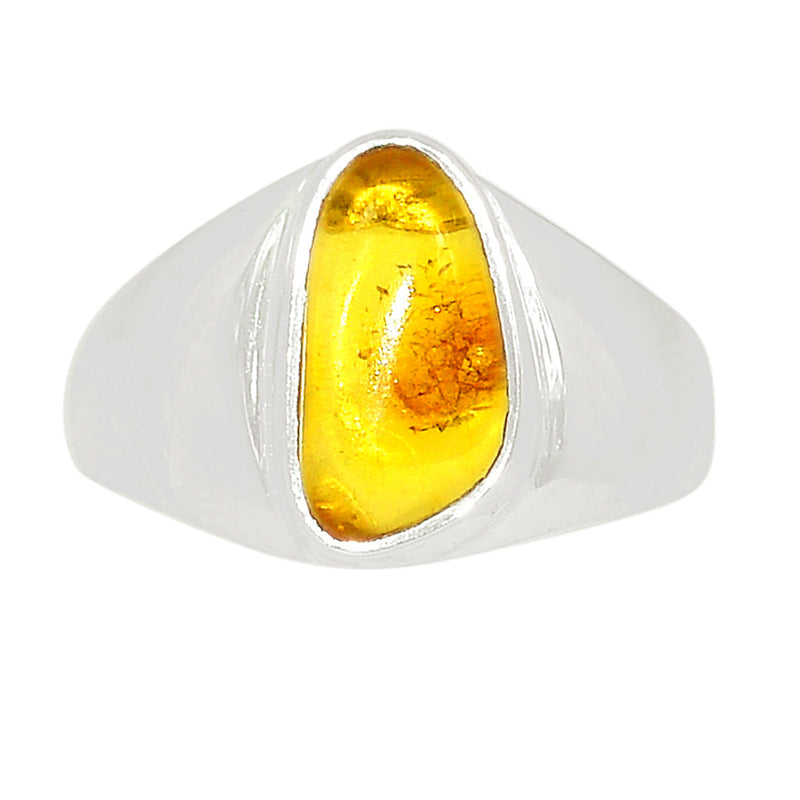 Solid - Baltic Amber Ring - BAMR914