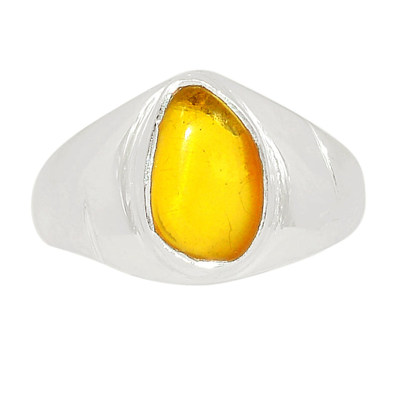 Solid - Baltic Amber Ring - BAMR918