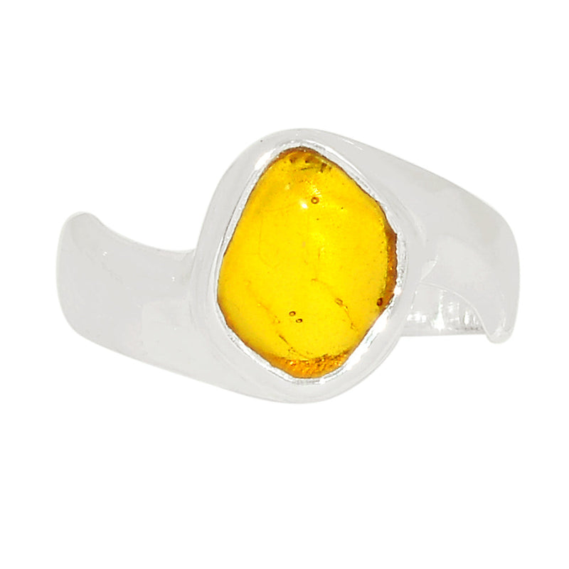 Solid - Baltic Amber Ring - BAMR923