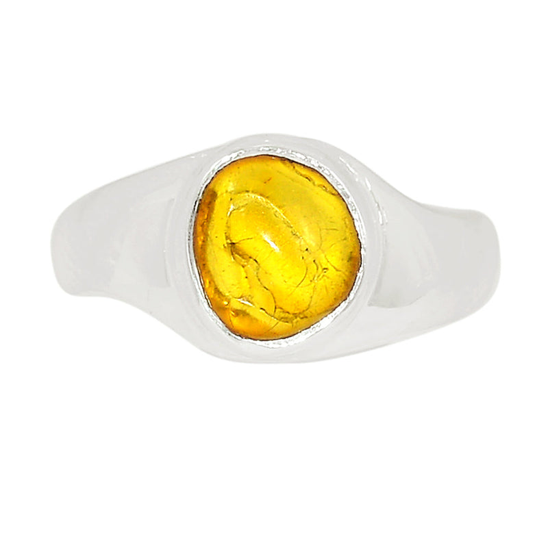 Solid - Baltic Amber Ring - BAMR924