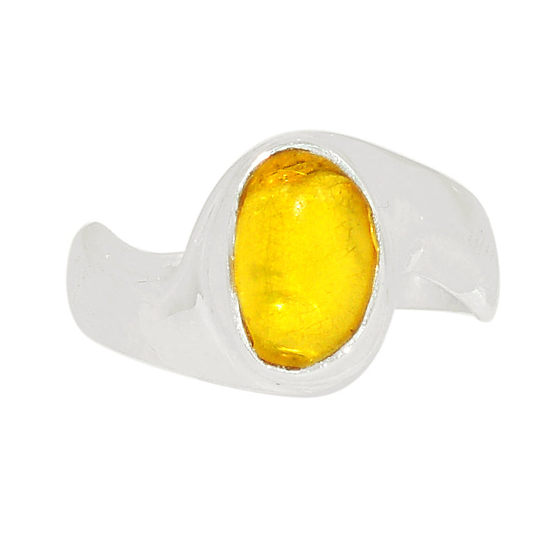 Solid - Baltic Amber Ring - BAMR925