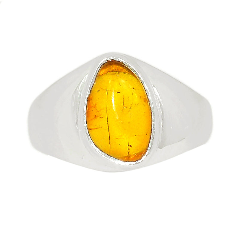 Solid - Baltic Amber Ring - BAMR927