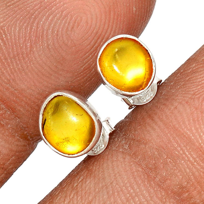 Baltic Amber Studs - BAMS49