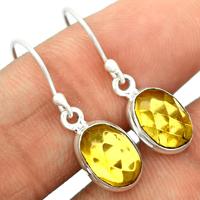 Faceted Baltic Amber Earring-BARE17