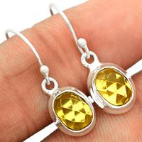 Faceted Baltic Amber Earring-BARE22
