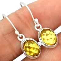 Faceted Baltic Amber Earring-BARE26