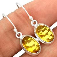 Faceted Baltic Amber Earring-BARE29