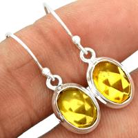 Faceted Baltic Amber Earring-BARE34