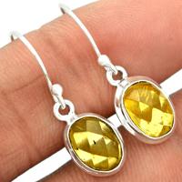 Faceted Baltic Amber Earring-BARE38