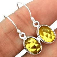 Faceted Baltic Amber Earring-BARE46