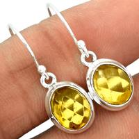 Faceted Baltic Amber Earring-BARE48