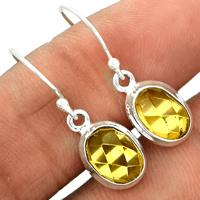 Faceted Baltic Amber Earring-BARE52